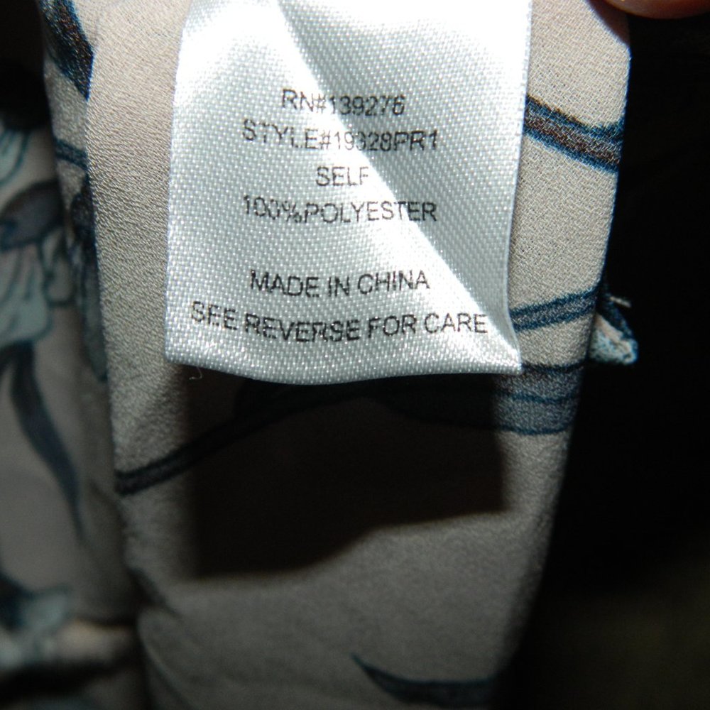 Daniel Rainn Button Front Blouse Size M (CC-44) - Picture 4 of 5